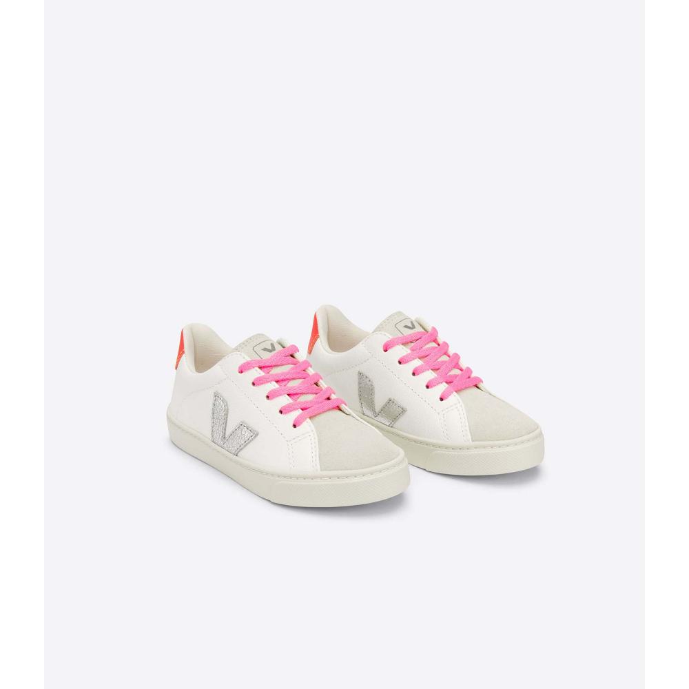 Veja ESPLAR LACES CHROMEFREE Cipő Gyerek White/Silver | HU 735YXF